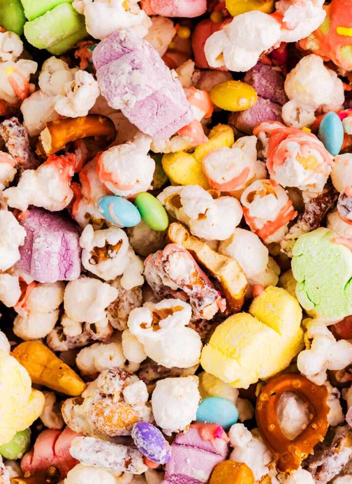 Close up photo of Easter Popcorn.
