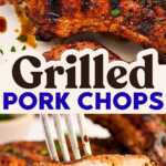 Grilled Pork Chops Recipe Image Pin
