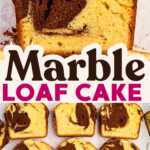 Marble Loaf Cake Recipe Image Pin