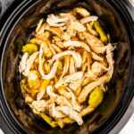 Mississippi Chicken in slow cooker.