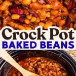 Slow Cooker Baked Beans Recipe Image Pin