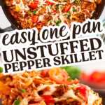 Unstuffed Pepper Skillet Recipe Image Pin