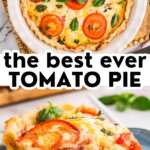 Tomato Pie Recipe Image Pin