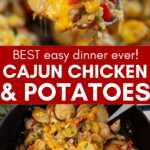 Cajun Chicken and Potato Skillet Recipe Image Pin