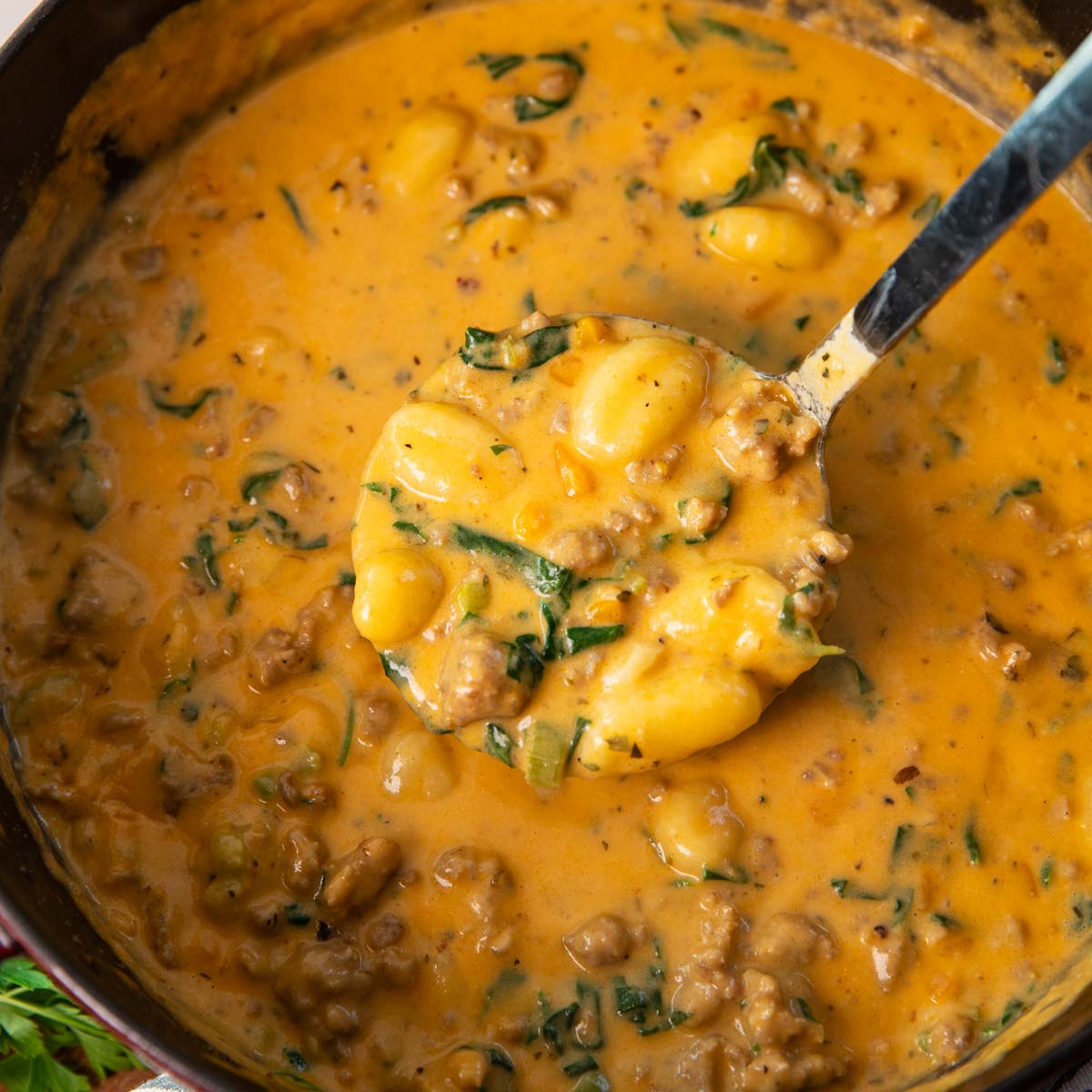 Italian Sausage Gnocchi Soup