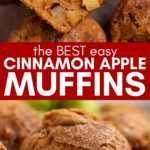Apple Muffins Recipe Image Pin
