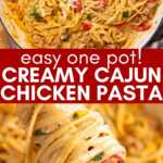 Creamy Cajun Chicken Pasta Recipe Image Pin