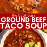 Taco Soup Recipe Image Pin